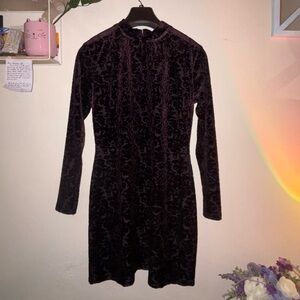 Elegant Black Velvet Dress